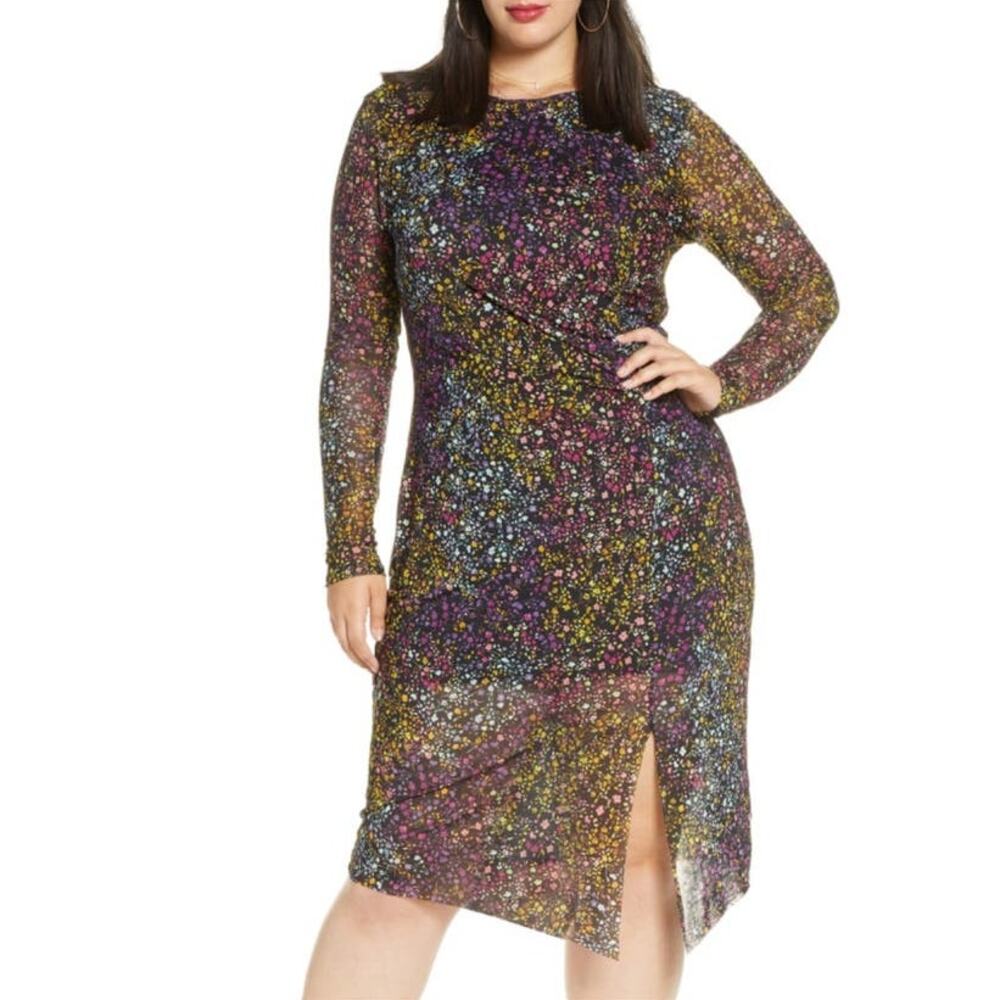 Leith Ditsy Floral Bodycon Dress‎ Size S